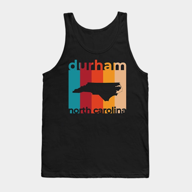 Durham North Carolina Retro Tank Top by easytees